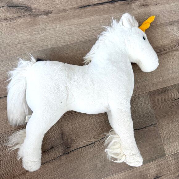 Vintage Unicorn Plush Toy White Stuffed Animal Dakin Pillow Pets 1981 20" - Picture 3 of 7